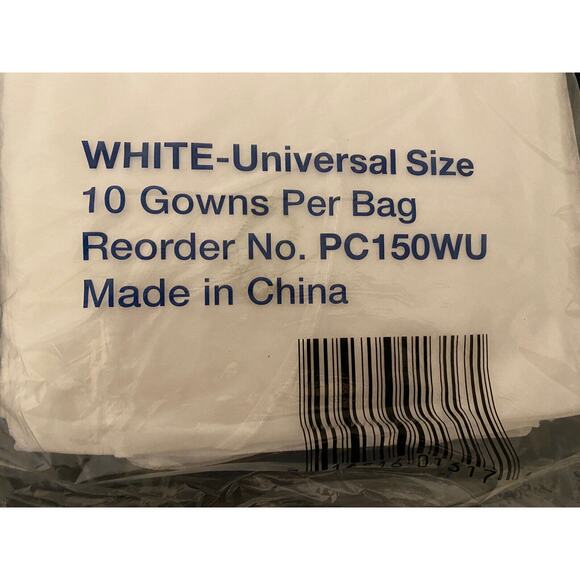 Isolation Gowns white Quantity 10 Pieces Health Care Universal Size ProCure - Picture 6 of 6
